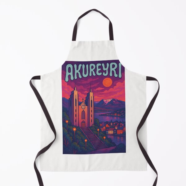 Item preview, Akureyri Cathedral with Arctic Sky, Iceland designed and sold by Places On Earth.