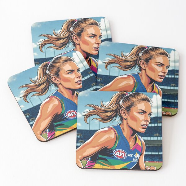 Item preview, Female Australian football player designed and sold by Koko Doko.