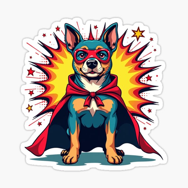 Item preview,  Superdog Power! Bold Pop Art Hero Pup designed and sold by Leen Artie Studio.