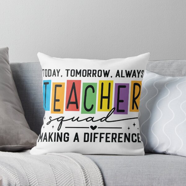 Item preview, Teacher Squad Making a Difference Colorful Appreciation Quote Design designed and sold by PatternCouture.