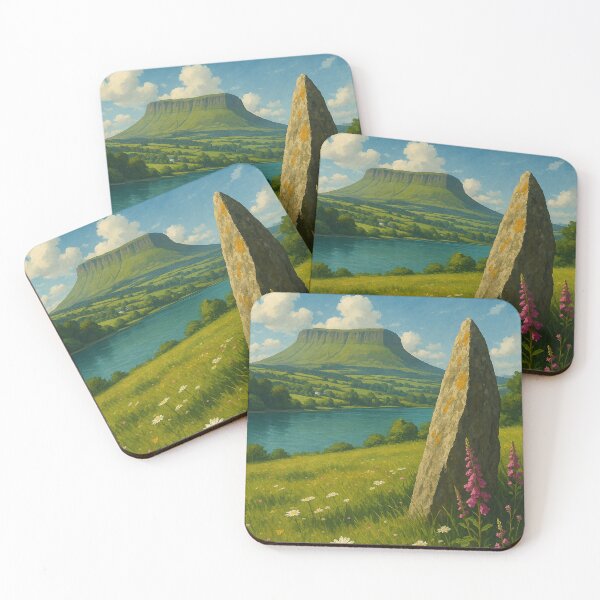 Item preview, Benbulbin and Ancient Stone in County Sligo, Ireland designed and sold by Places On Earth.