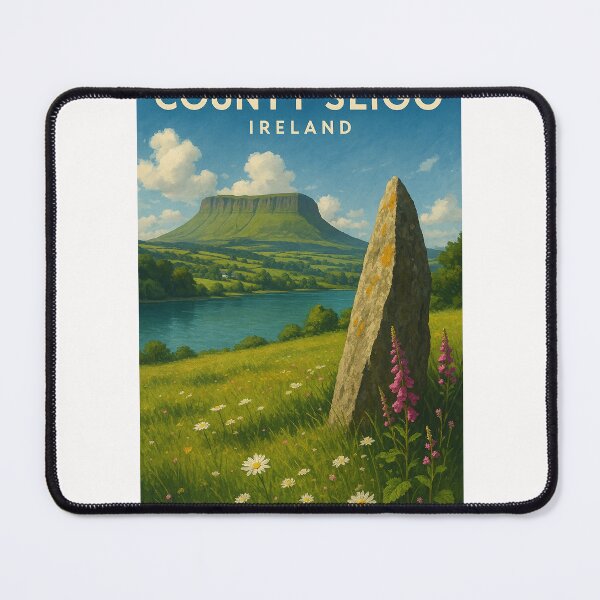 Item preview, Benbulbin and Ancient Stone in County Sligo, Ireland designed and sold by Places On Earth.