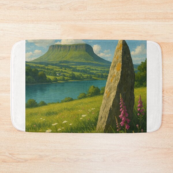 Item preview, Benbulbin and Ancient Stone in County Sligo, Ireland designed and sold by Places On Earth.