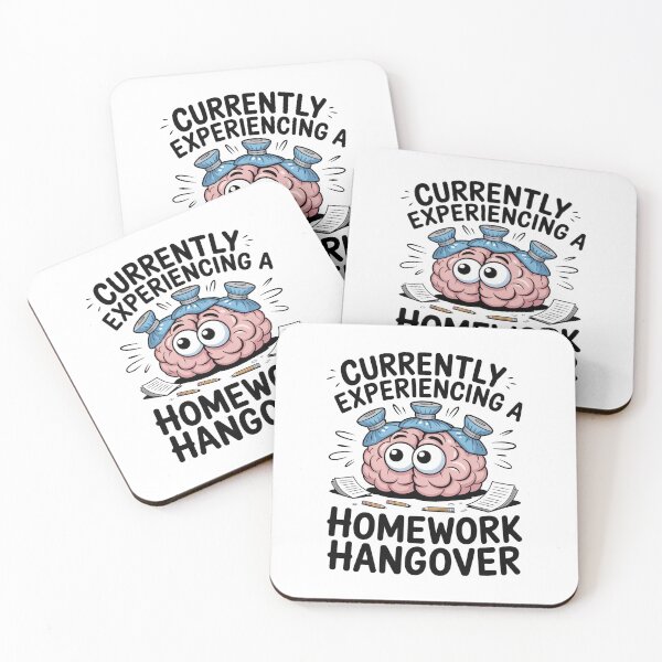 Item preview, Funny Brain Homework Hangover School Student Gift designed and sold by MonkiFlipp.