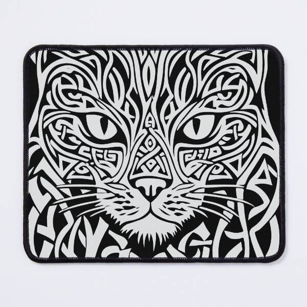 Item preview, Celtic knotwork cat designed and sold by tatadonets.