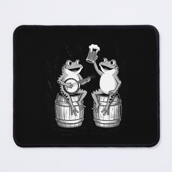 Item preview, Cottagecore Frog Banjo Playing Beer Drinking Aesthetic designed and sold by tearbytea.