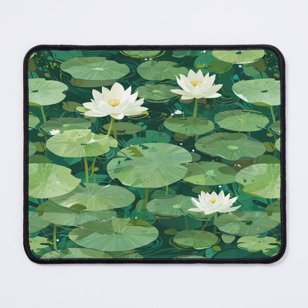 Item preview, Green Lily Pads, Serene Pond designed and sold by CoolPixels.