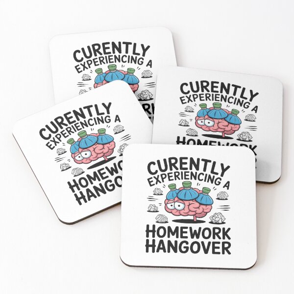 Item preview, Funny Brain Homework Hangover School Student Gift designed and sold by MonkiFlipp.