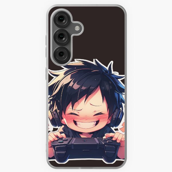 Aperçu de l'œuvre Izaya Orihara Durarara Anime Chibi Gaming Joyful Headphones créée et vendue par earlobejerk.