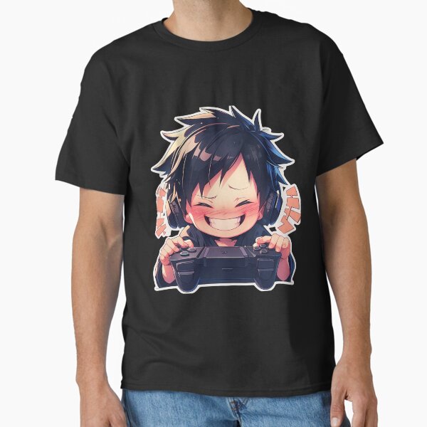 Aperçu de l'œuvre Izaya Orihara Durarara Anime Chibi Gaming Joyful Headphones créée et vendue par earlobejerk.