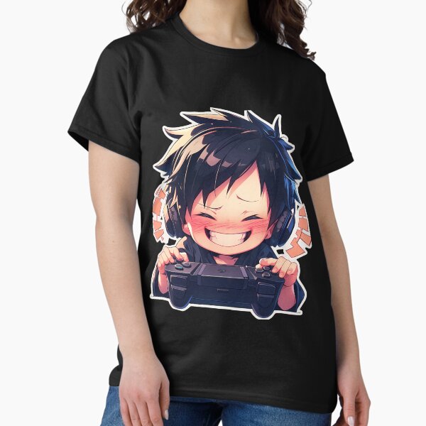 Aperçu de l'œuvre Izaya Orihara Durarara Anime Chibi Gaming Joyful Headphones créée et vendue par earlobejerk.