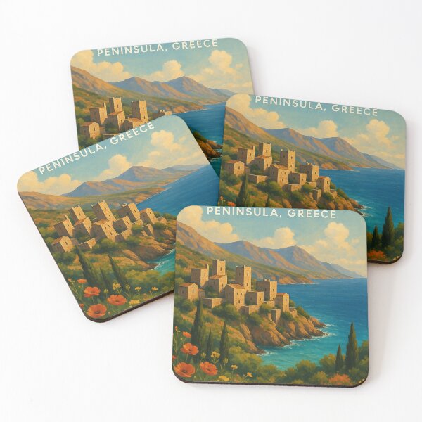 Item preview, Traditional Stone Towers of Mani Peninsula, Greece designed and sold by Aryabek.