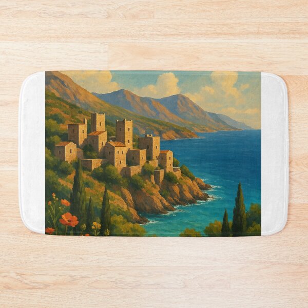 Item preview, Traditional Stone Towers of Mani Peninsula, Greece designed and sold by Aryabek.