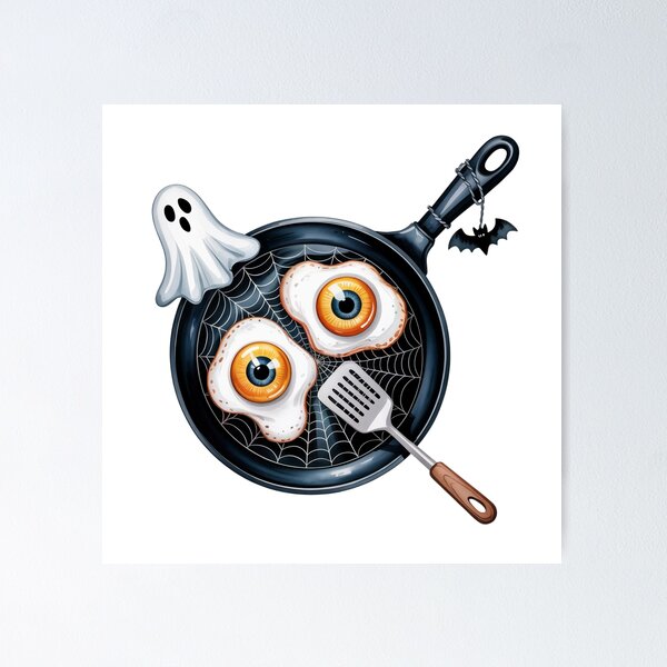 Item preview, halloween  fried eggs designed and sold by jkrphoto.