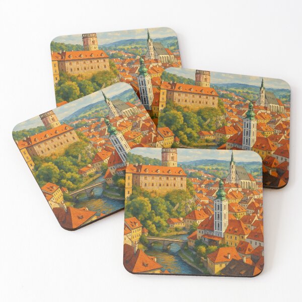 Item preview,  Český Krumlov Castle and St. Vitus Church, Czech Republic designed and sold by Aryabek.