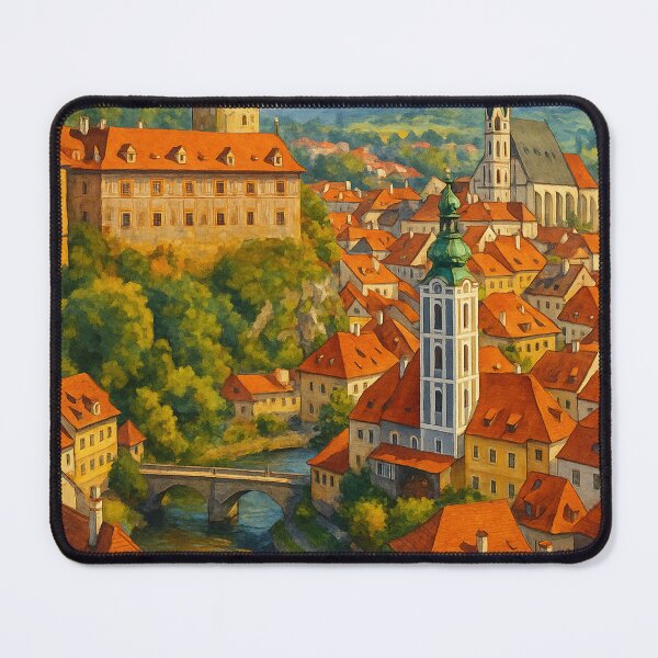 Item preview, Český Krumlov Castle and St. Vitus Church, Czech Republic designed and sold by Aryabek.