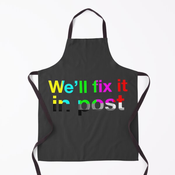 Item preview, We’ll Fix It in Post – Color Bars Edition designed and sold by NiceHatHarry.