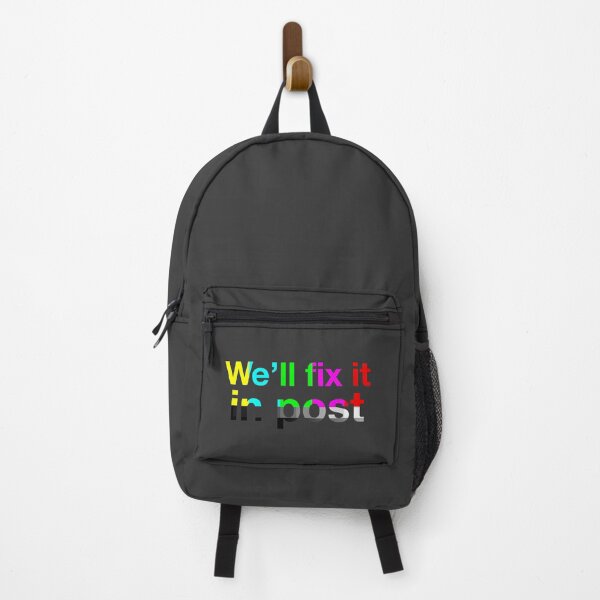 Item preview, We’ll Fix It in Post – Color Bars Edition designed and sold by NiceHatHarry.