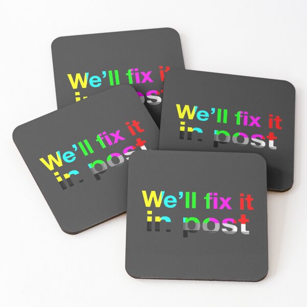 Item preview, We’ll Fix It in Post – Color Bars Edition designed and sold by NiceHatHarry.