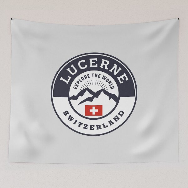 Item preview, Lucerne Switzerland Black and White Crest designed and sold by World Designs.