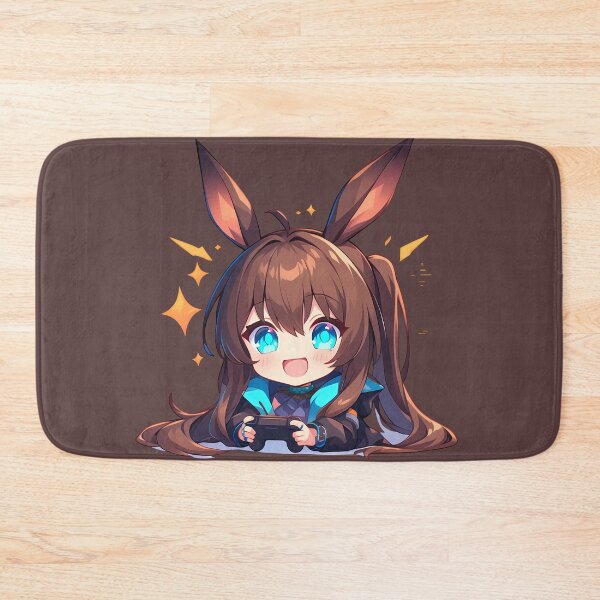 Item preview, Prelude Dawn Amiya Arknights Game Chibi Gaming Joyful Bunny ears Controller designed and sold by earlobejerk.