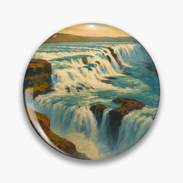 Item preview, Gullfoss Waterfall in Golden Circle, Iceland designed and sold by Aryabek.