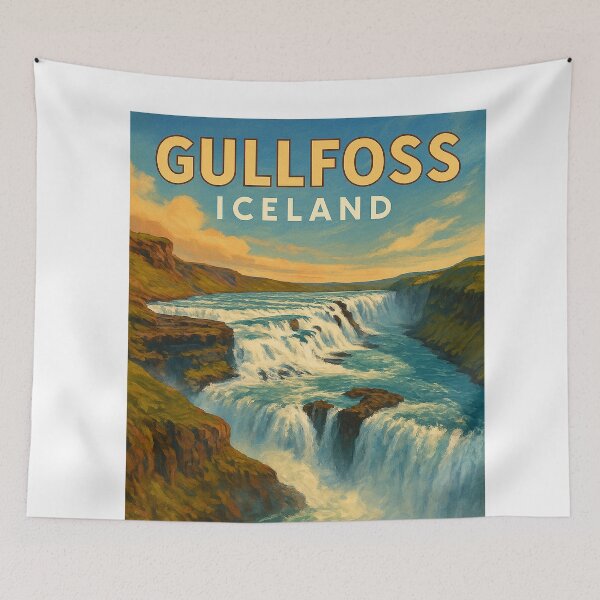 Item preview, Gullfoss Waterfall in Golden Circle, Iceland designed and sold by Aryabek.