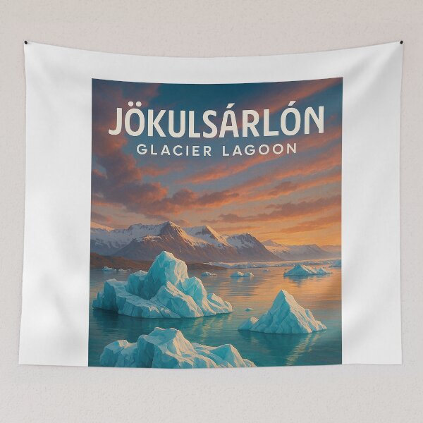 Item preview, Jökulsárlón Glacier Lagoon at Sunset, Iceland designed and sold by Aryabek.