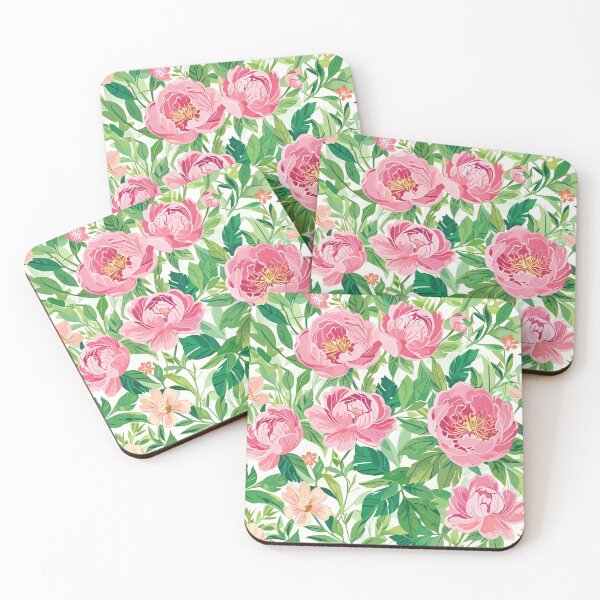 Item preview, Pink and Green Flowers designed and sold by CoolPixels.