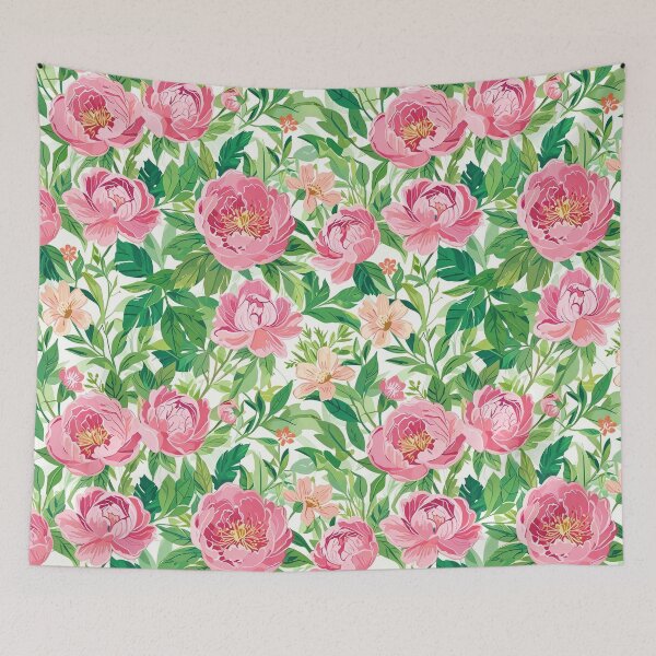 Item preview, Pink and Green Flowers designed and sold by CoolPixels.