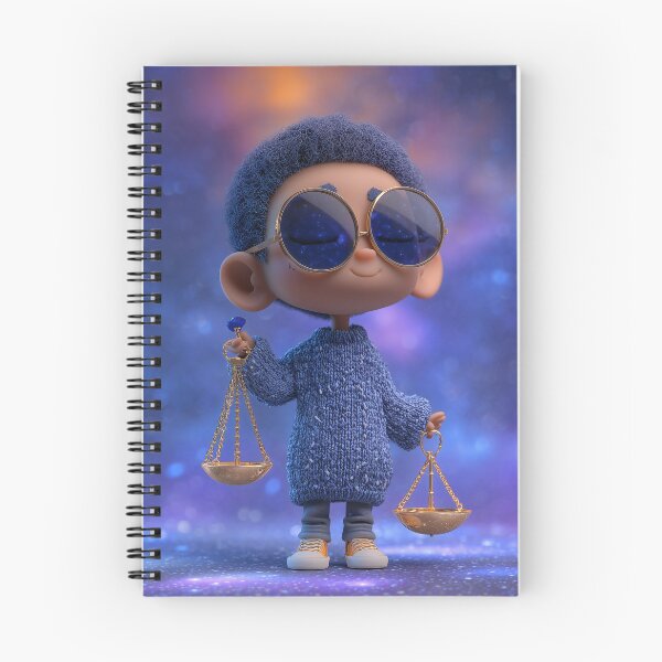 Item preview, Libra Chibi Boy in Neon Glow – Stylish Zodiac Street Art designed and sold by GoldenChiArt.