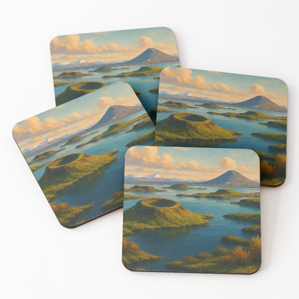 Item preview, Lake Mývatn and Crater Ring Landscape, Iceland designed and sold by Aryabek.