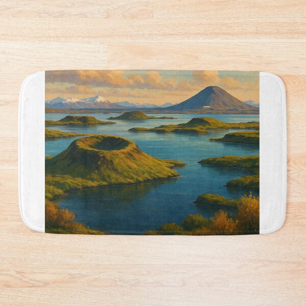 Item preview, Lake Mývatn and Crater Ring Landscape, Iceland designed and sold by Aryabek.
