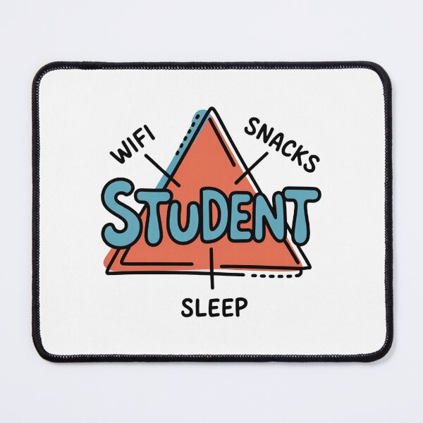 Item preview, Funny Student Triangle Wifi Sleep Snacks Shirt designed and sold by MonkiFlipp.