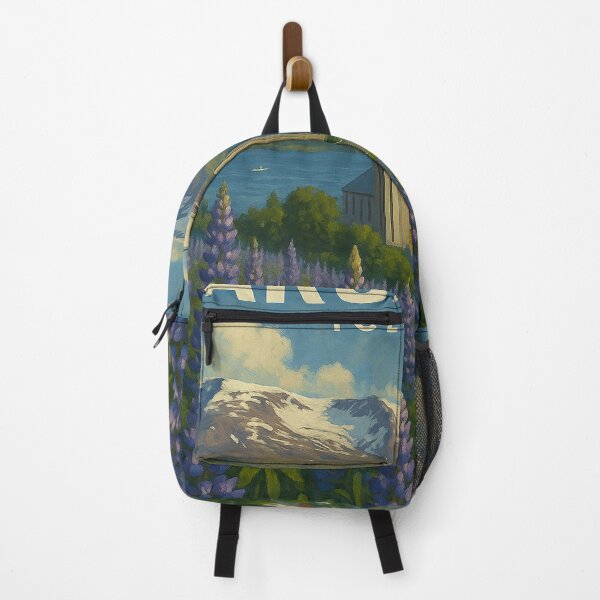 Item preview, Akureyri Church and Lupine Fields, North Iceland designed and sold by Aryabek.
