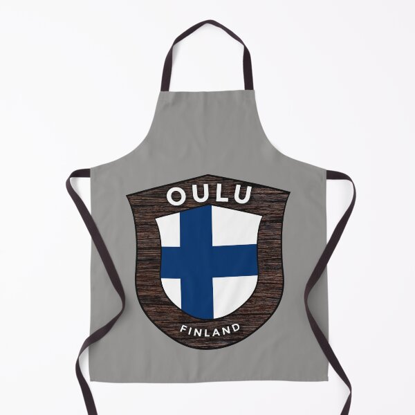 Aperçu de l'œuvre Drapeau de l'emblème d'Oulu, Finlande créée et vendue par World Designs.