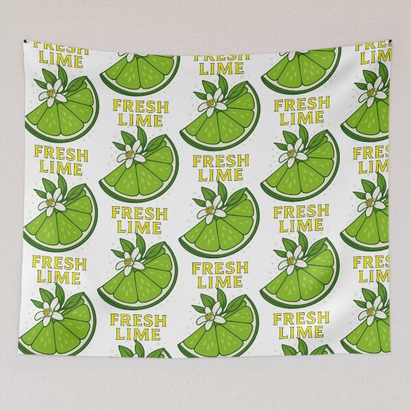 Item preview, Fresh Lime Slice Citrus Fruit Illustration designed and sold by graphicnew.