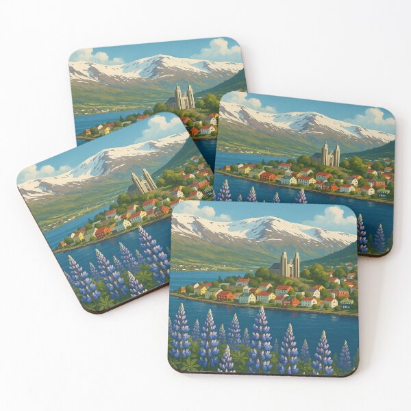 Item preview, Akureyri Coastline and Eyjafjörður Fjord, Iceland designed and sold by Aryabek.