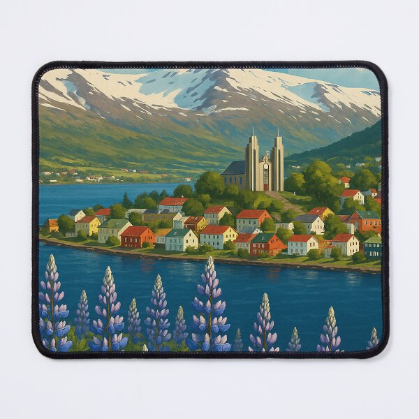 Item preview, Akureyri Coastline and Eyjafjörður Fjord, Iceland designed and sold by Aryabek.