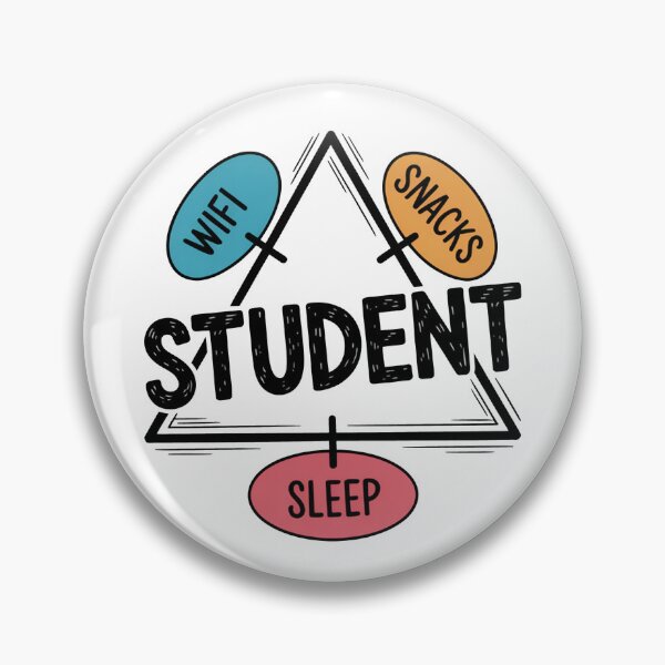 Item preview, Funny Student Triangle Wifi Sleep Snacks Shirt designed and sold by MonkiFlipp.