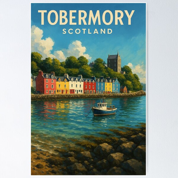 Item preview, Tobermory Harbourfront, Isle of Mull, Scotland designed and sold by Aryabek.