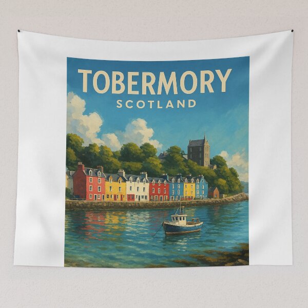 Item preview, Tobermory Harbourfront, Isle of Mull, Scotland designed and sold by Aryabek.