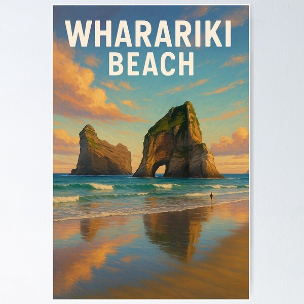 Item preview, Sunset Reflections at Wharariki Beach, New Zealand designed and sold by Aryabek.