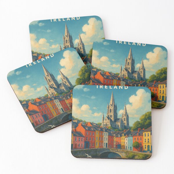 Item preview, Cork City Skyline with Cathedral, Ireland designed and sold by Aryabek.