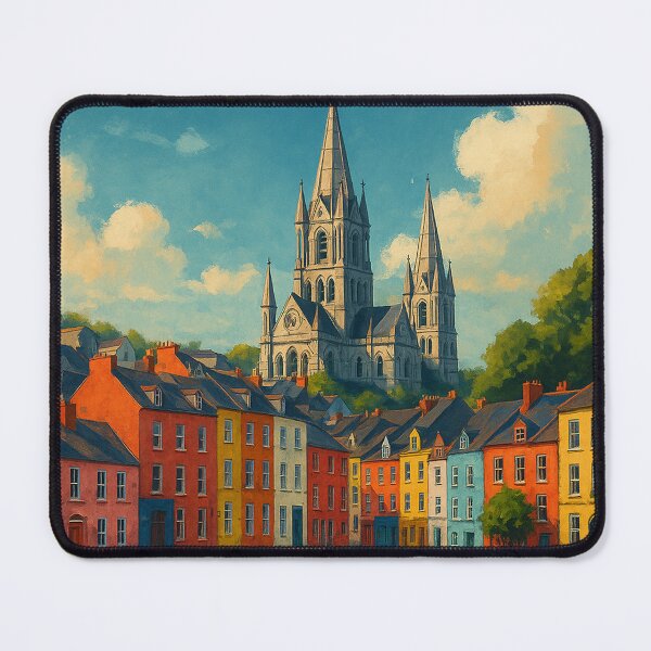 Item preview, Cork City Skyline with Cathedral, Ireland designed and sold by Aryabek.