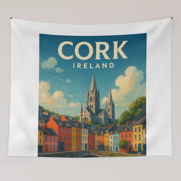 Item preview, Cork City Skyline with Cathedral, Ireland designed and sold by Aryabek.