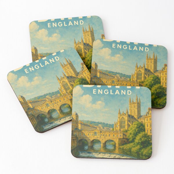 Item preview, Pulteney Bridge and Bath Abbey, Bath England designed and sold by Aryabek.