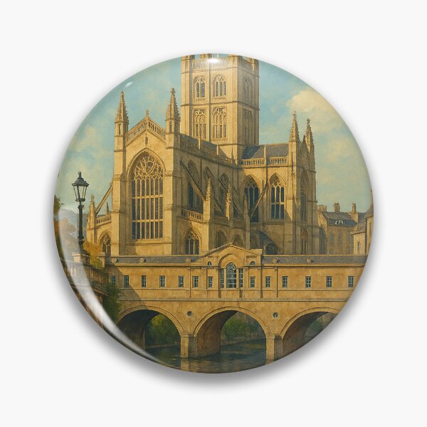 Item preview, Bath Abbey and River Avon in Somerset, England designed and sold by Aryabek.