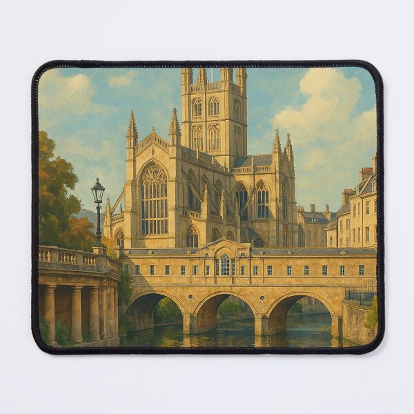 Item preview, Bath Abbey and River Avon in Somerset, England designed and sold by Aryabek.