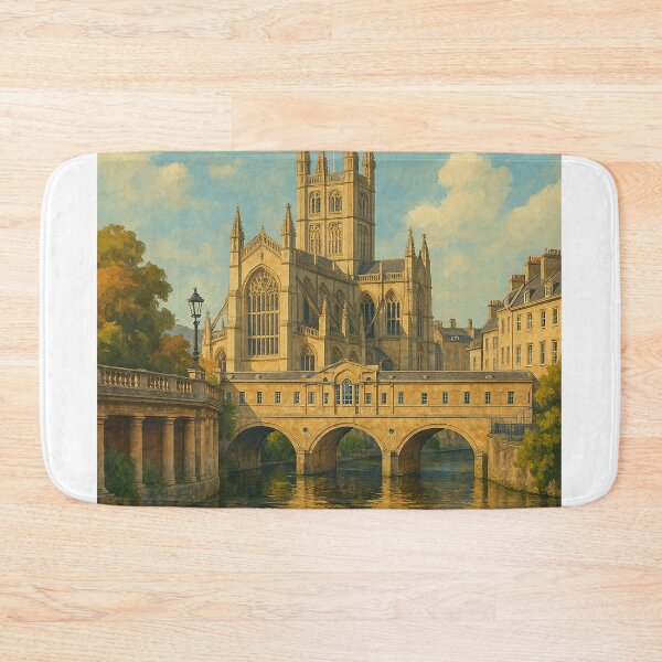 Item preview, Bath Abbey and River Avon in Somerset, England designed and sold by Aryabek.